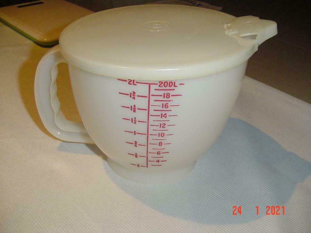 Tupperware vintage maatbeker, Ophalen of Verzenden, Gebruikt, Wit