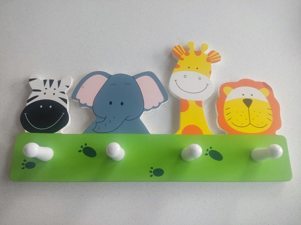 Kinderkapstok met dieren, Ophalen of Verzenden, Zo goed als nieuw, Kapstokje