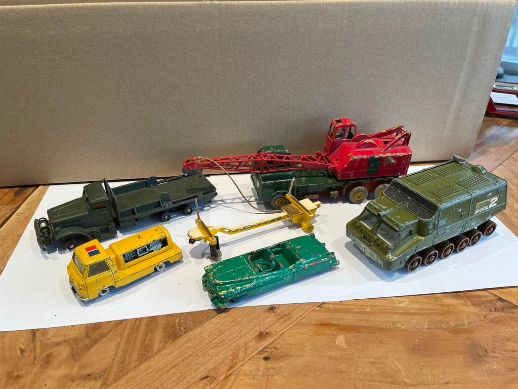 Dinky toys lot 6 stuks afbraak en restauratie, Ophalen of Verzenden, Zo goed als nieuw, Dinky Toys