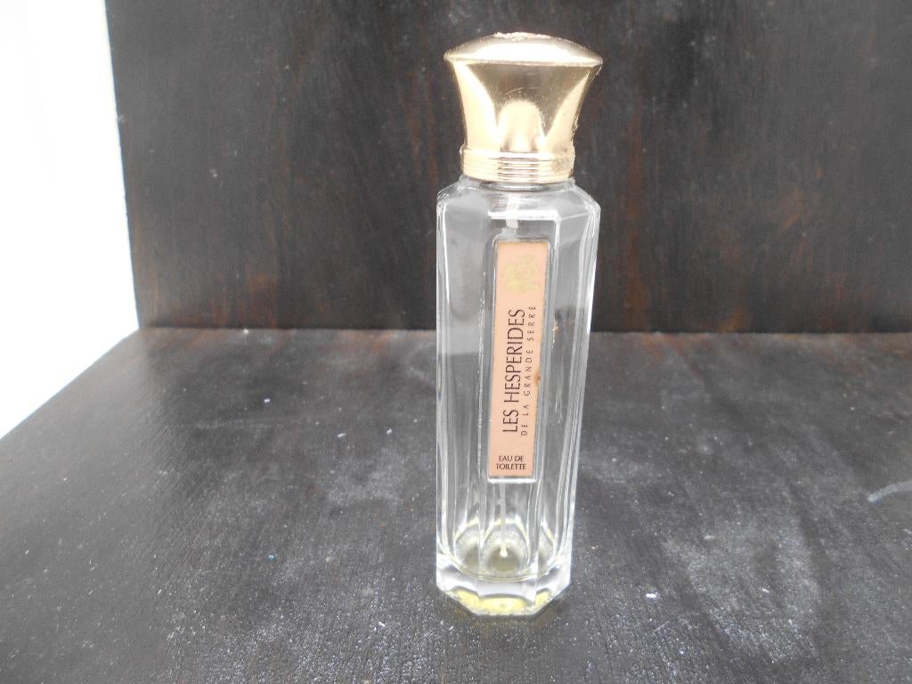 ancien flacon parfum vide Les hesperides de la grande serre, Enlèvement ou Envoi, Utilisé, Bouteille de parfum
