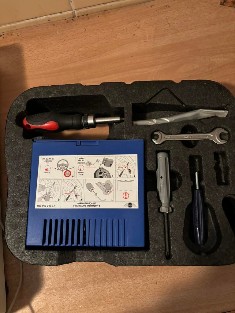 Kit de réparation de pneus compresseurs d'air Mini Cooper, Enlèvement ou Envoi, Comme neuf