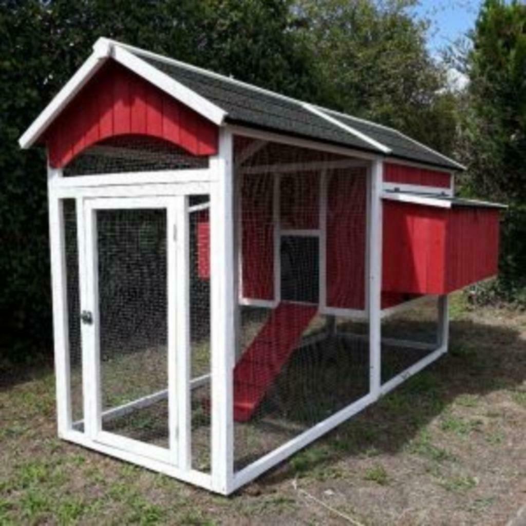 Poulailler XXL abri 12 poules 8 pondoirs abri coq enclos XXL, Envoi, Neuf, Poulailler