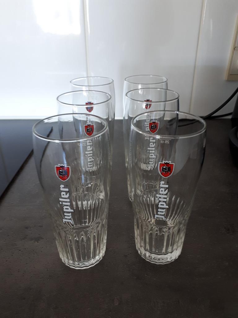 Jupiler glazen, Ophalen, Zo goed als nieuw, Jupiler