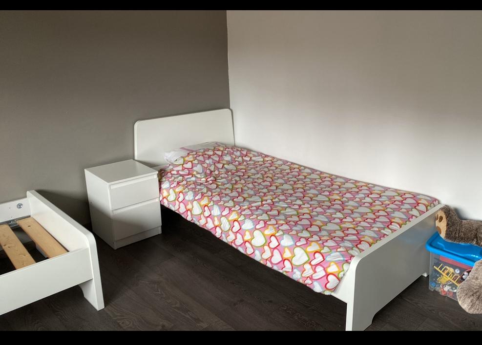 Lit 90x200, Ophalen, 85 tot 100 cm, Zo goed als nieuw, Matras