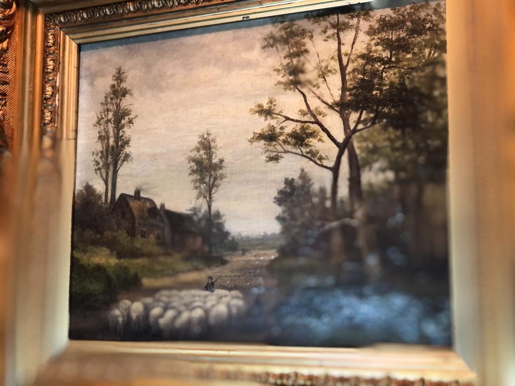Schilderij Herder met schapen, Enlèvement