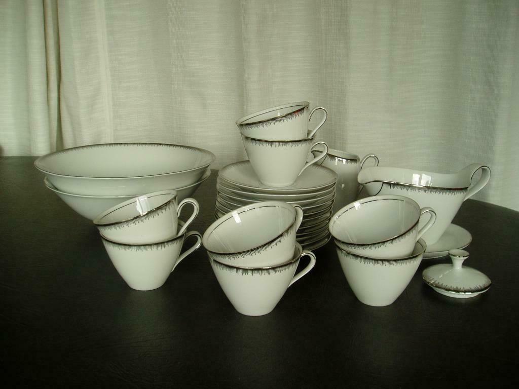 10€ Porcelaine / argent Winterling Marktleuten Batavia nr68, Enlèvement, Comme neuf, Porcelaine, Tasse et/ou soucoupe