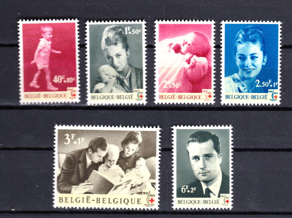 Albert en Paola postzegelset 1963., Verzenden, Koninklijk huis, Frankeerzegel, Postfris