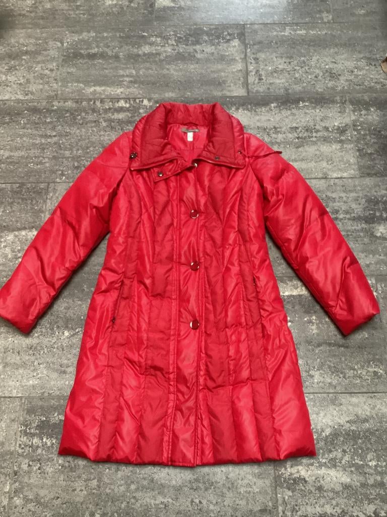 Lange jas Comme ça M, Kleding | Dames, Maat 38/40 (M), Zo goed als nieuw, Rood, Comme ça