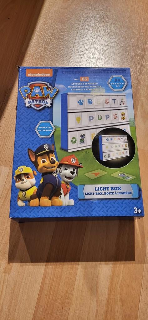 Paw patrol licht bak nieuw, Enlèvement