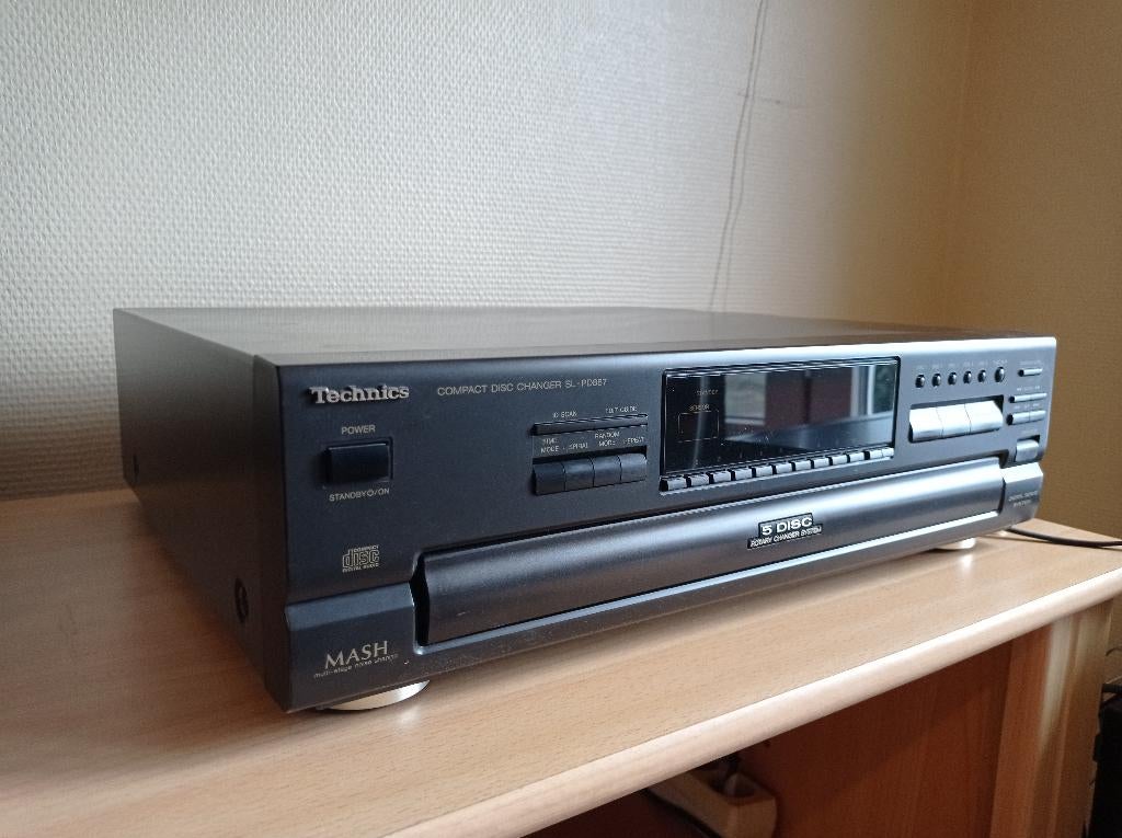 Technics disc changer SL-PD887, TV, Hi-fi & Vidéo, Lecteurs CD, Enlèvement, Comme neuf, Technics, Changeur