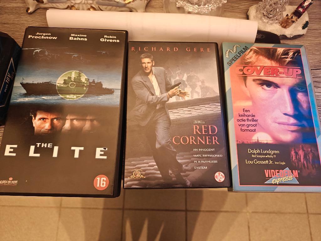 3 vhs actiefilms, CD & DVD, VHS | Film, À partir de 16 ans, Enlèvement, Utilisé, Action et Aventure