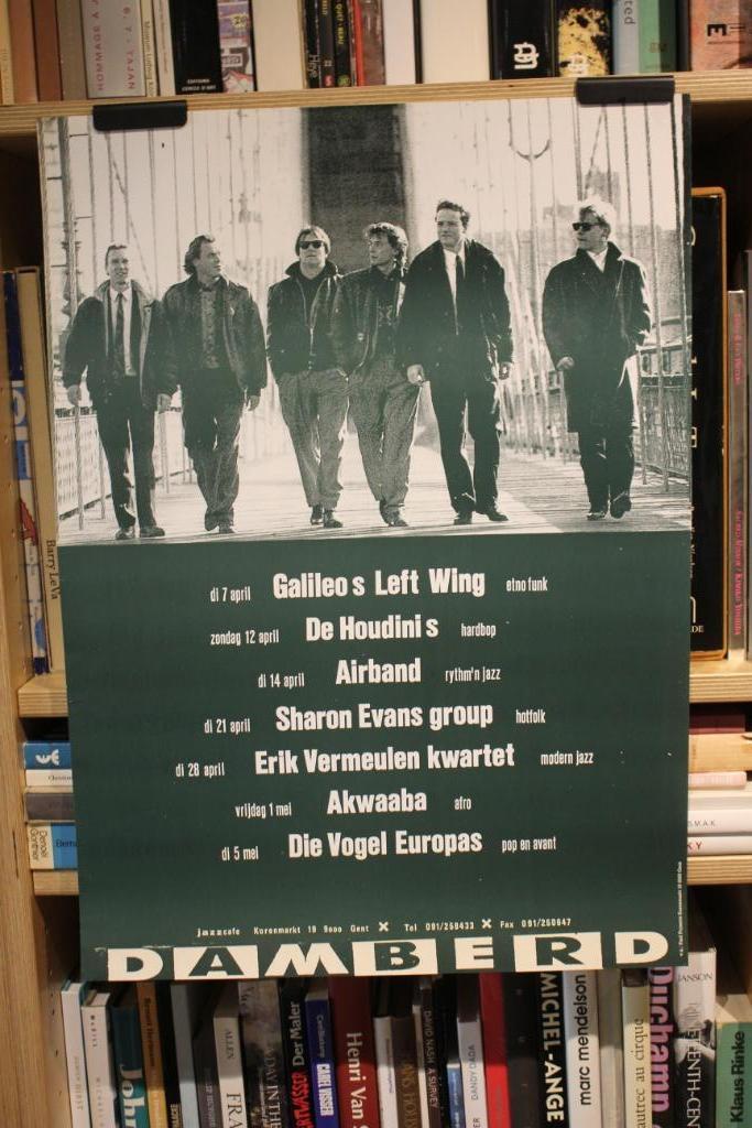 Damberd Jazzcafé affiche, Ophalen of Verzenden
