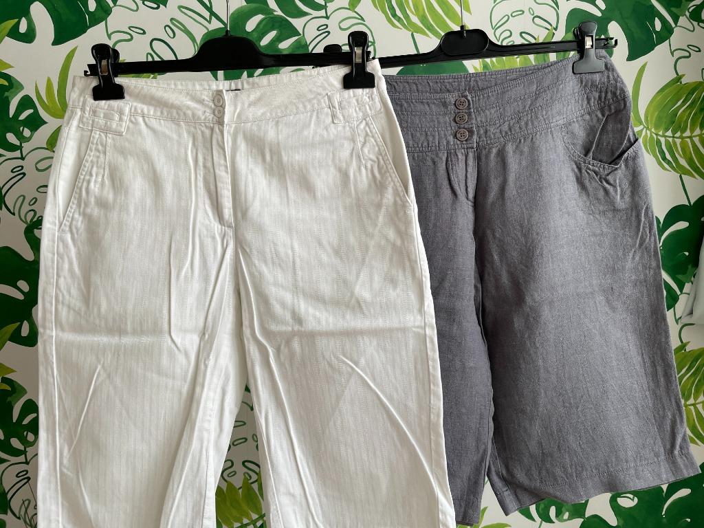 Kniebroeken - Russo & Conti - M, Kleding | Dames, Maat 38/40 (M), Verzenden, Wit, Zo goed als nieuw