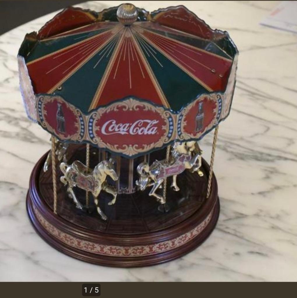 Coca Cola paardencarrousel Franklin Mint, Ophalen, Zo goed als nieuw, Overige typen