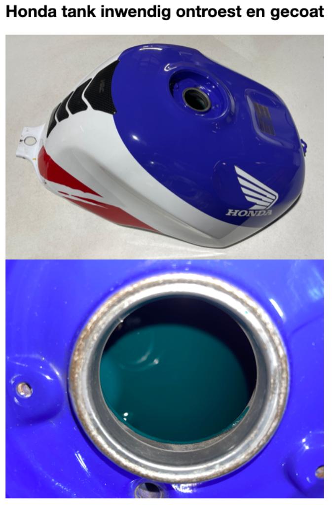 MOTORTANK COATEN: inw. ontroesten en coaten van motortanks, Motoren, Ophalen of Verzenden, Gereviseerd