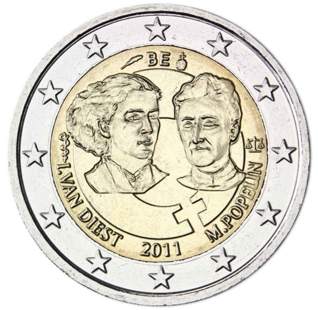 2 euro België 2011 Van Diest en Popelin, Ophalen of Verzenden, België, 2 euro