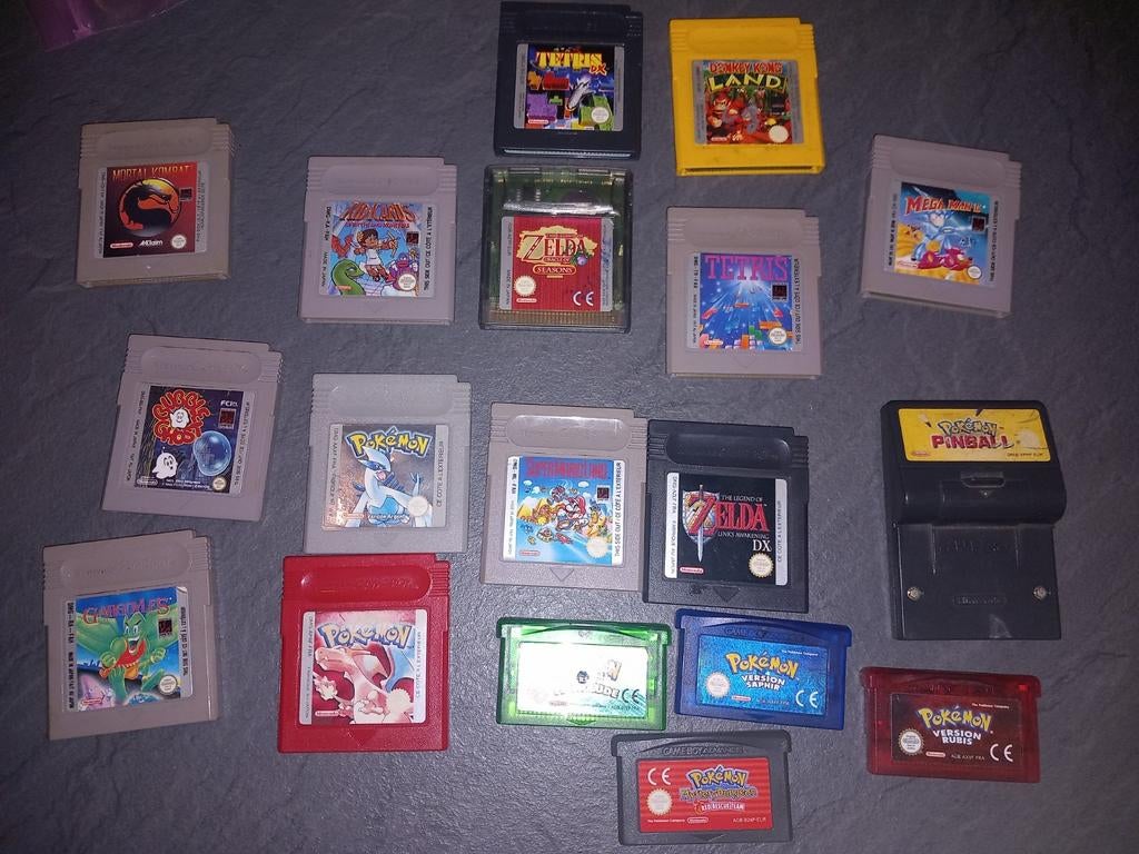 Nintendo game boy-spellen