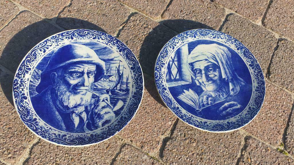 Borden Delfts blauw Porselein (perfecte staat), Ophalen of Verzenden