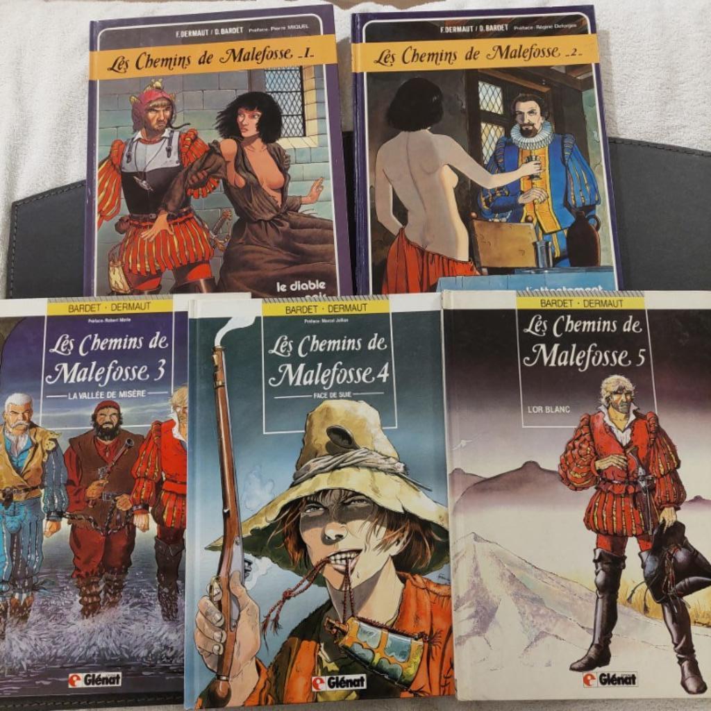 les Chemins de Malefosse tomes 1 à 5 - EO, Ophalen of Verzenden