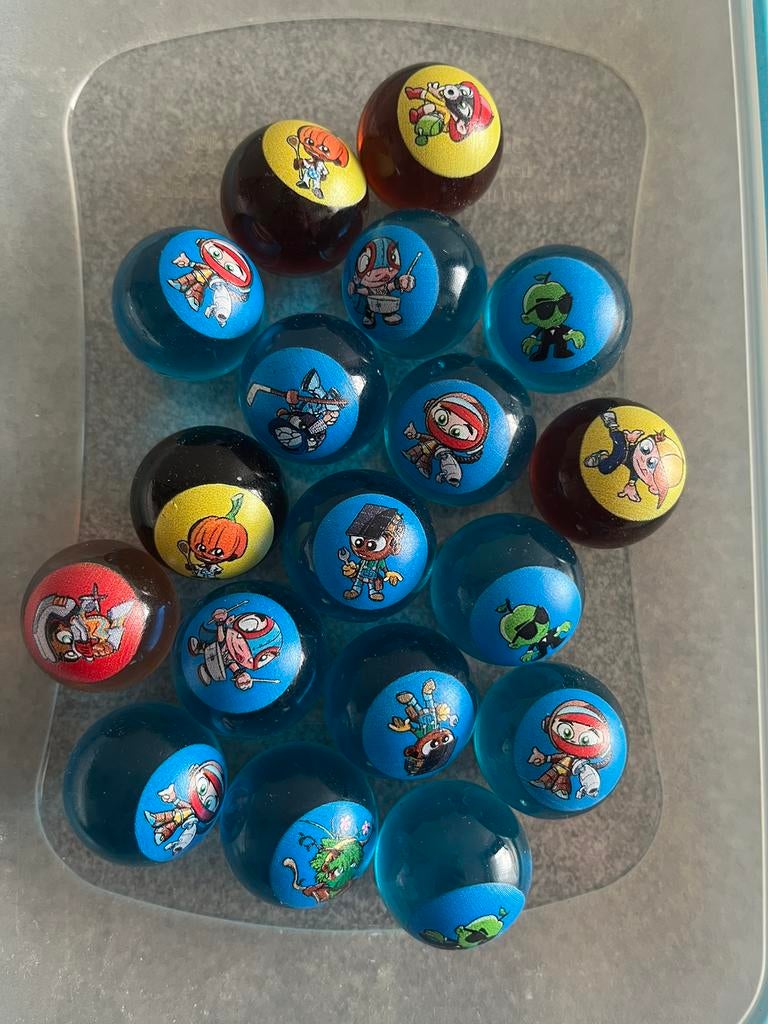 18 knikkers Marble Mania, Verzamelen, Albert Heijn, Ophalen of Verzenden