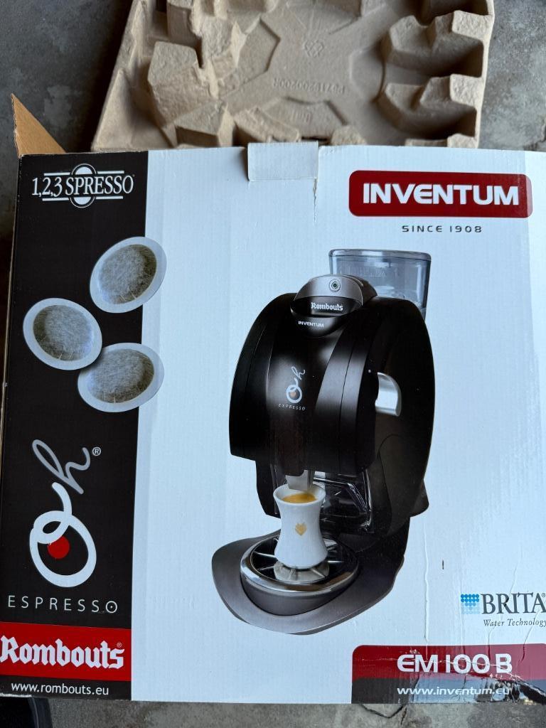 Koffiemachine Inventum Espresso Rombouts, Elektronische apparatuur, Ophalen, Nieuw, Koffiemachine, Koffiepads en cups