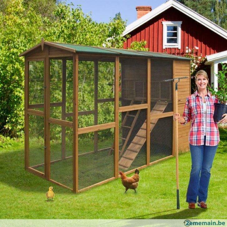Poulailler XXL abri poule coq caille volaille clapier GEANT, Envoi, Neuf