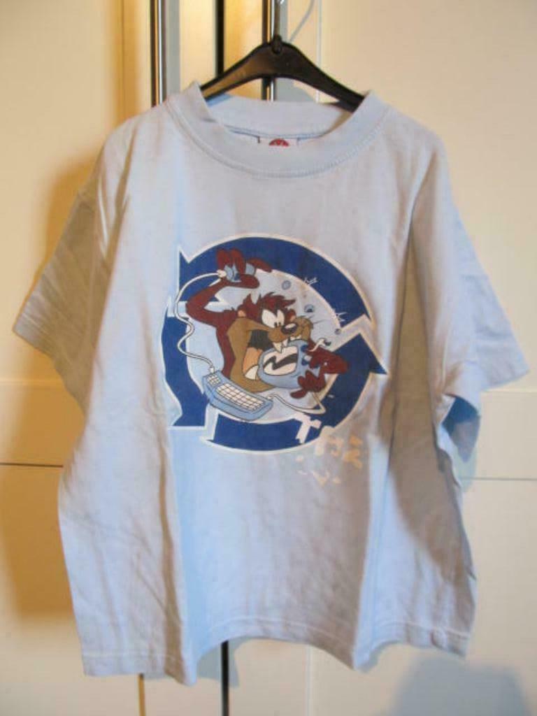 4 T-shirts maat 122-128 korte mouw Bob de Bouwer, Enlèvement ou Envoi, Utilisé, Garçon, Chemise ou À manches longues