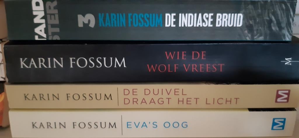 Karin Fossum lot van 4 boeken  € 16, Boeken, Ophalen of Verzenden, Zo goed als nieuw, Karin Fossum