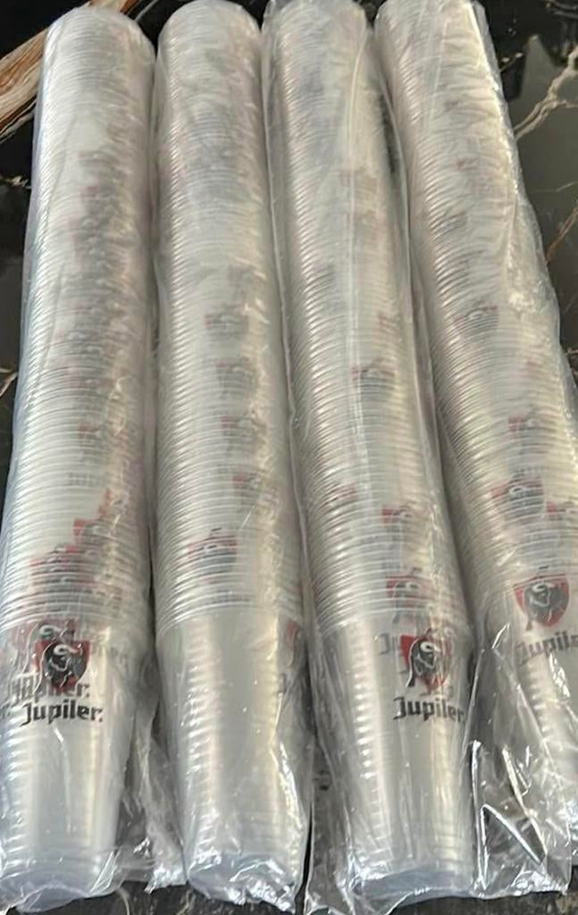 Gobelets plastique jetables Jupiler 25cc pour 1000 pc, Diversen, Ophalen of Verzenden, Zo goed als nieuw