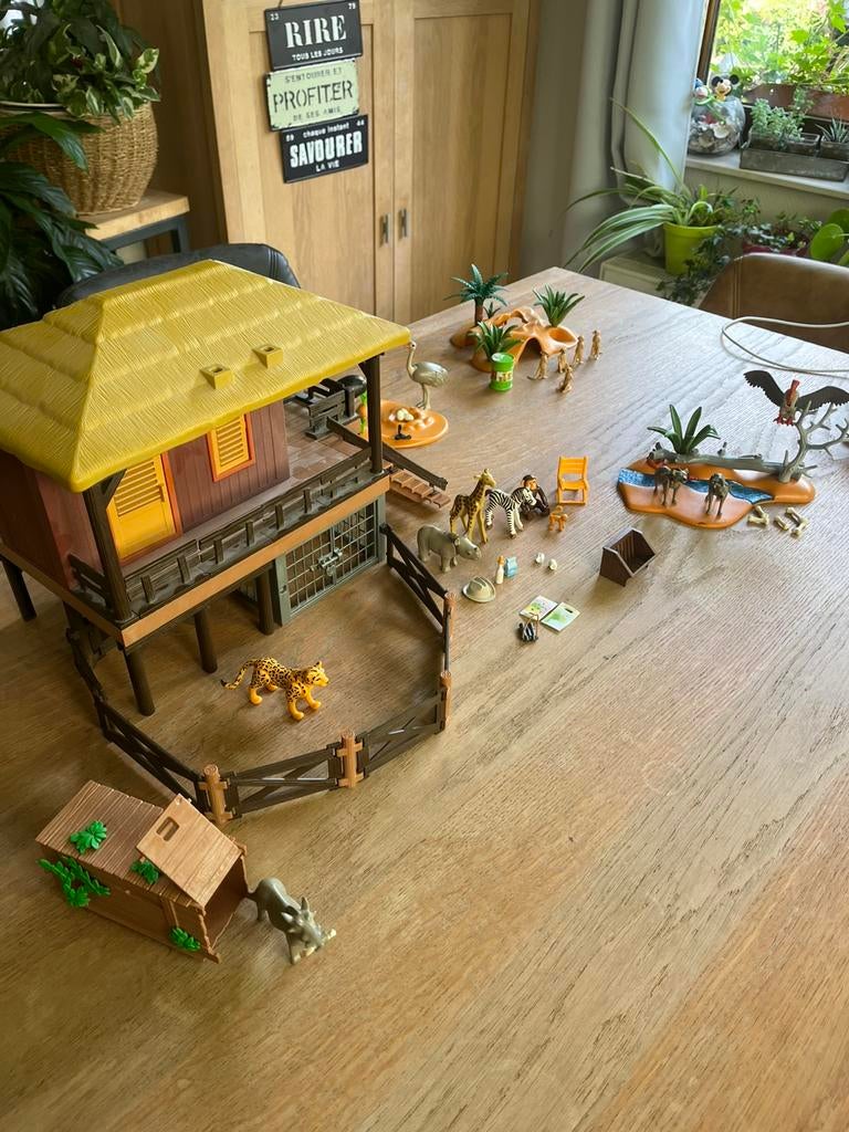 Collection safari : refuge, suricates, autruche - Playmobil, Enlèvement, Utilisé, Playmobil en vrac