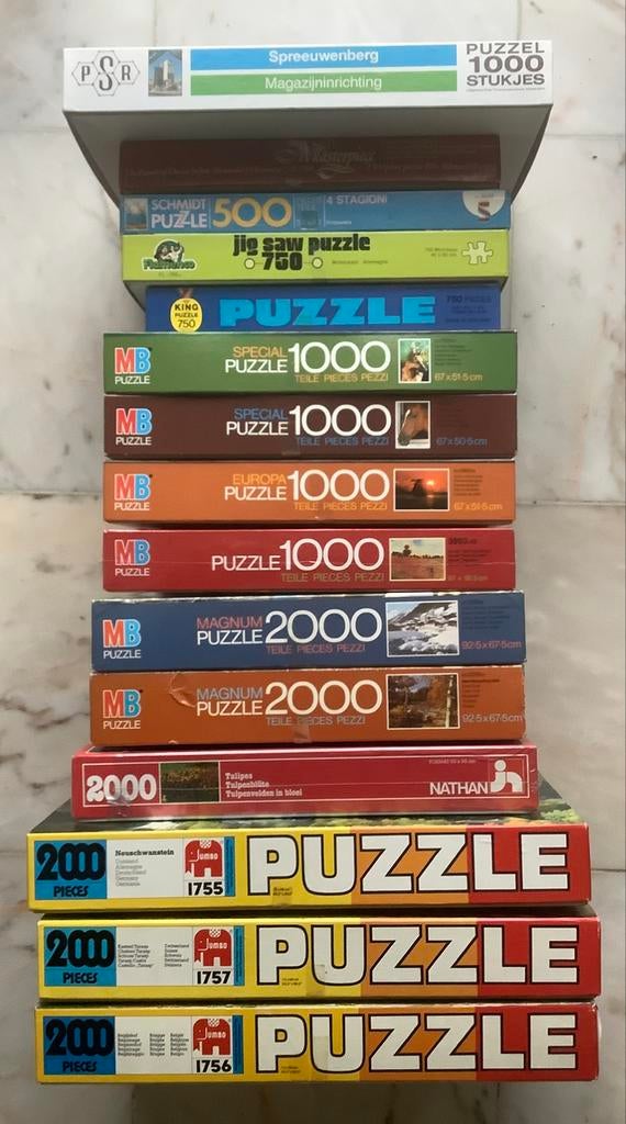 puzzels Jumbo, MB, …, Enlèvement, Utilisé, Puzzle