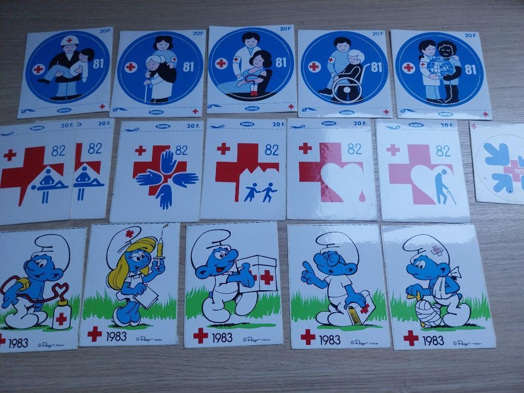 stickers Rode Kruis vanaf 1977, Verzenden, Zo goed als nieuw, Overige typen