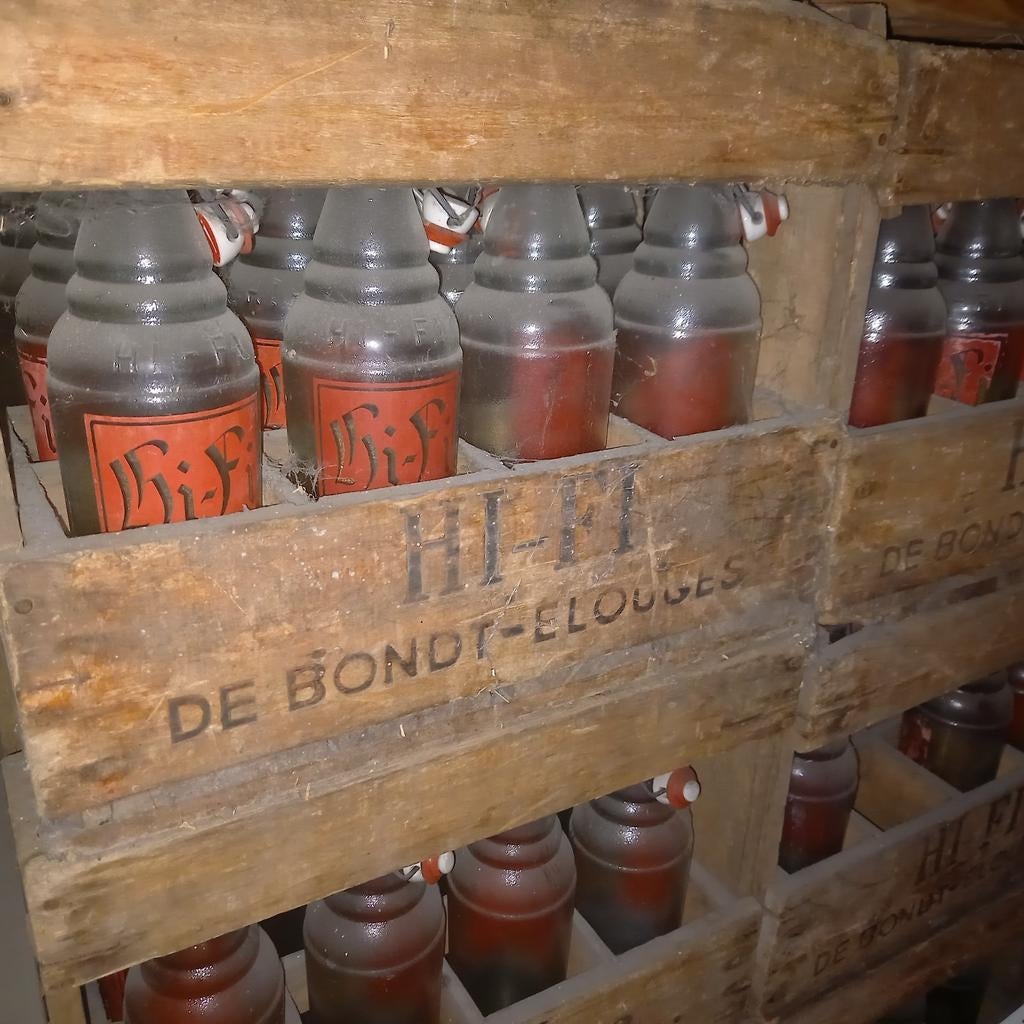 Ancien Casier en bois brasserie bière 12 bouteille mécanique, Collections, Marques & Objets publicitaires, Enlèvement ou Envoi