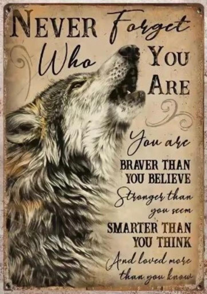 Metalen tekstbord 'Never Forget Who You Are…, Ophalen of Verzenden, Nieuw