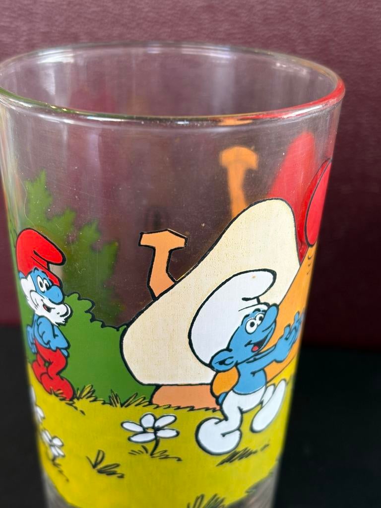 Smurfen glas Benedictin, Verzamelen, Ophalen of Verzenden, Zo goed als nieuw