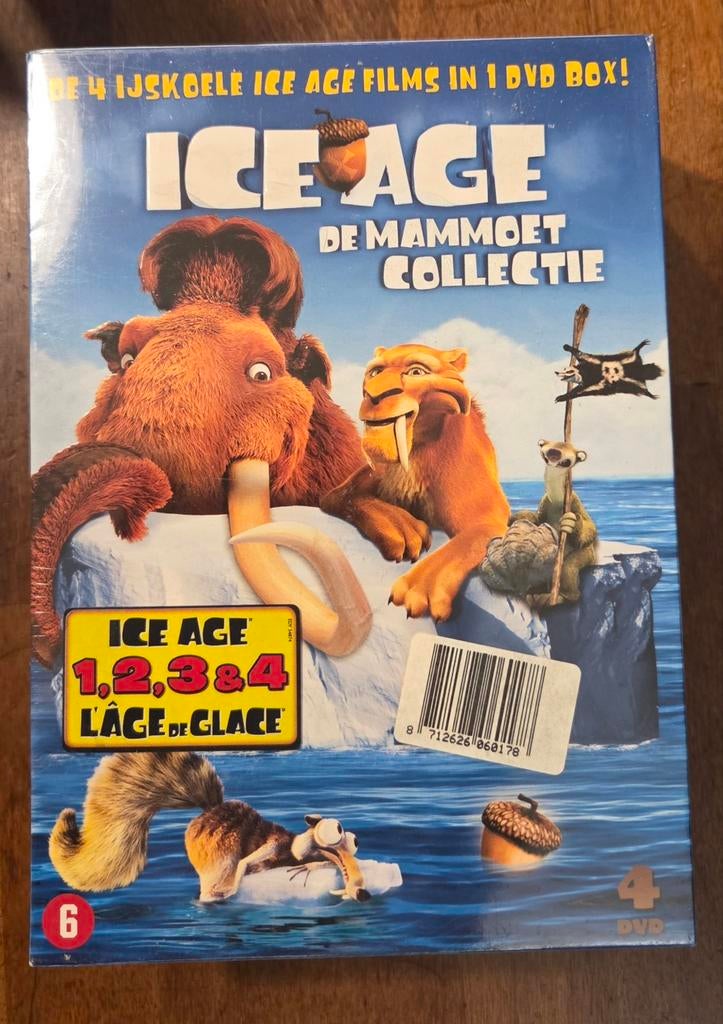 Ice Age 1, 2, 3 en 4 in 1 verzamelbox, Vanaf 6 jaar, Ophalen of Verzenden, Nieuw in verpakking, Boxset