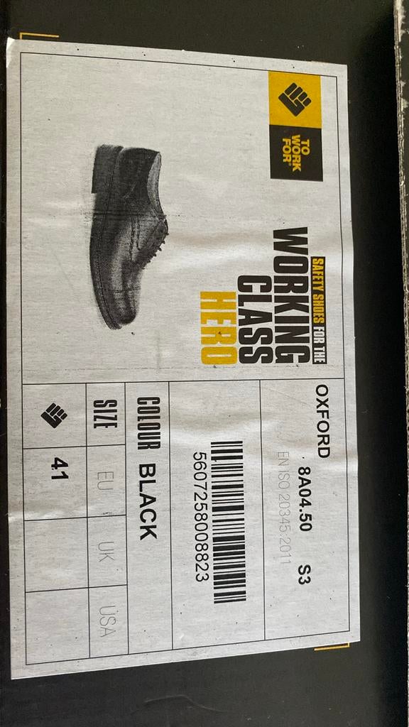 Chaussures de sécurité 41, Enlèvement, Comme neuf