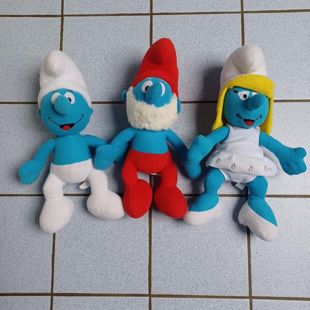 3 smurfen knuffels, Ophalen of Verzenden, Zo goed als nieuw