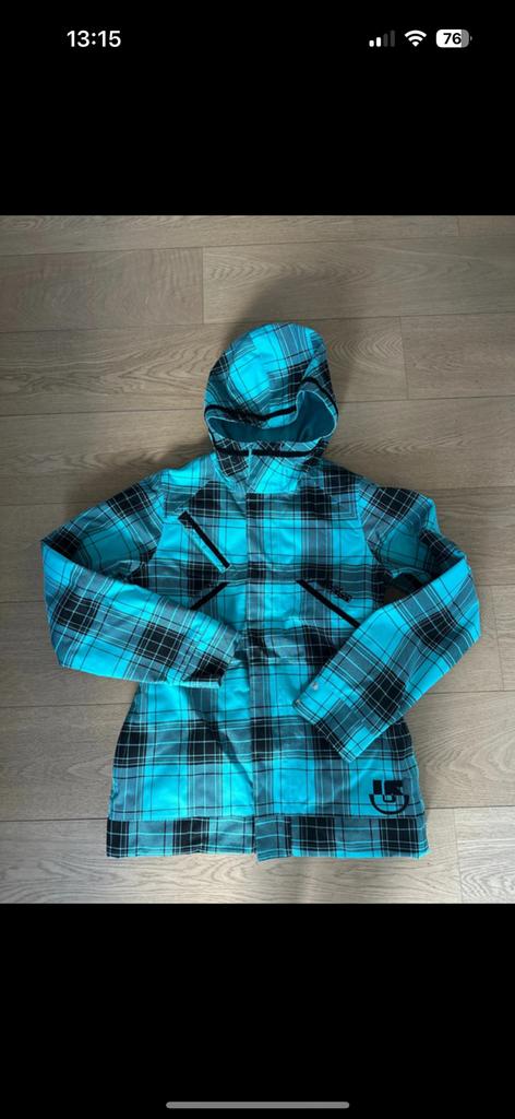 Veste de ski Burton Taille M Turquoise/Noir, Enlèvement, Comme neuf
