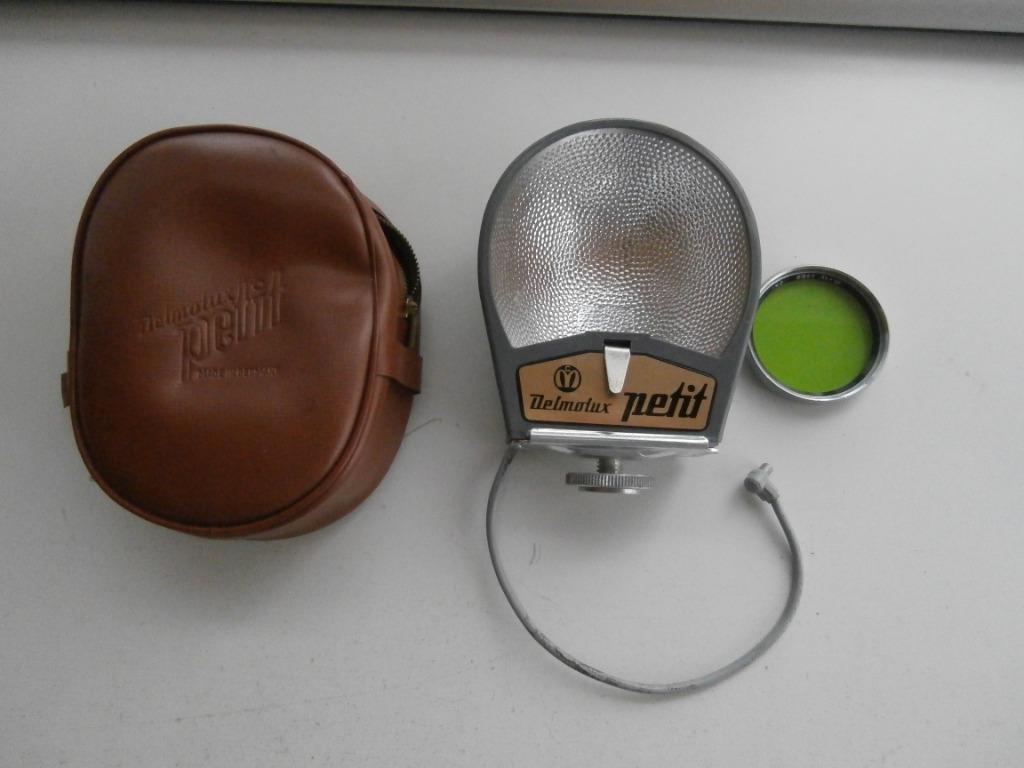 vintage:flitslamp DELMOLUX petit, Ophalen of Verzenden, Gebruikt