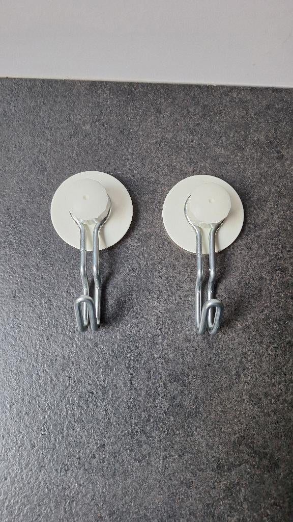 Haak met zuignap (set van 2), Huis en Inrichting, Ophalen, Zo goed als nieuw, Kunststof, Overige typen