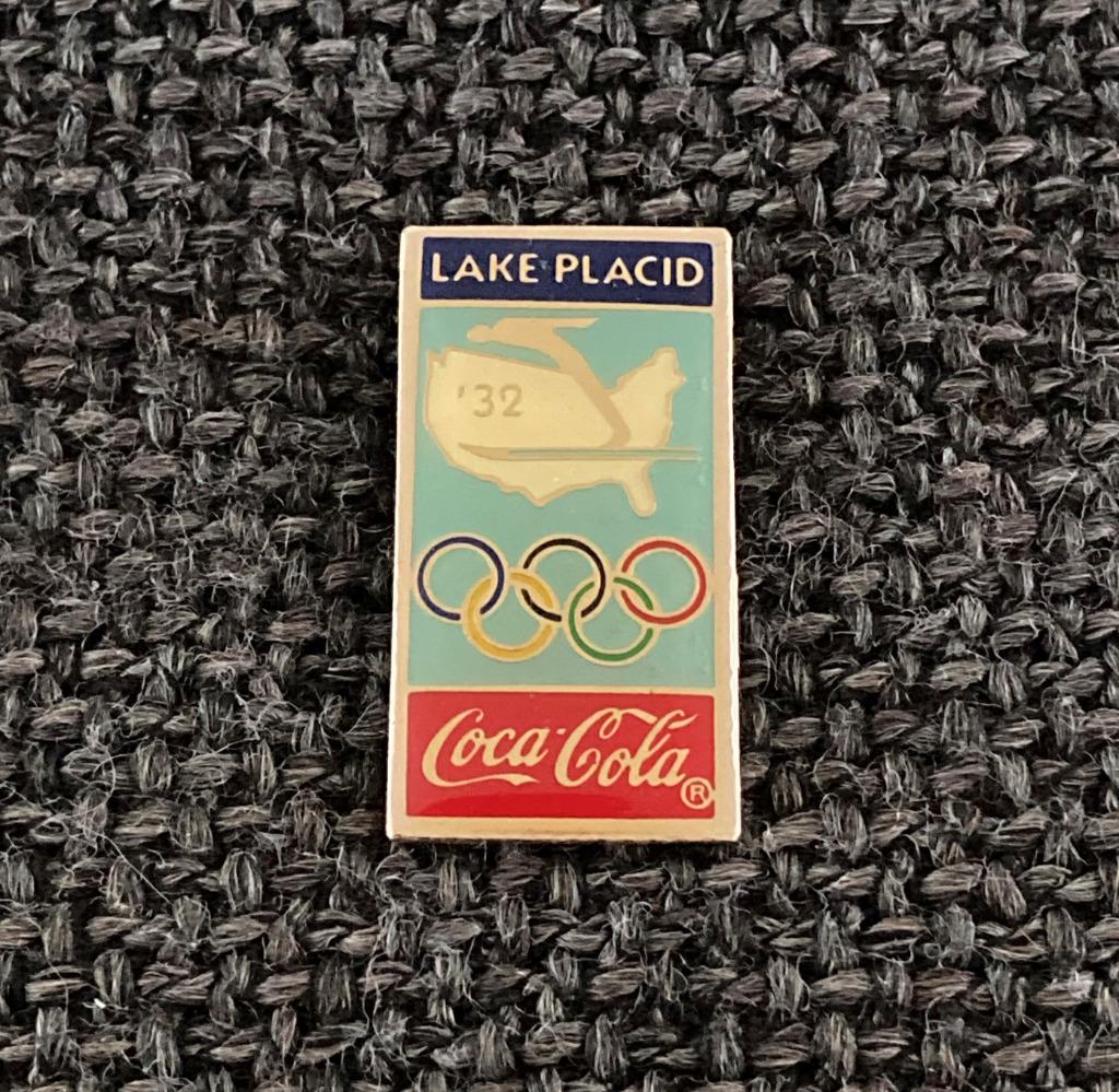 PIN - COCA COLA - LAKE PLACID - OLYMPISCHE SPELEN, Verzenden, Gebruikt, Merk, Speldje of Pin