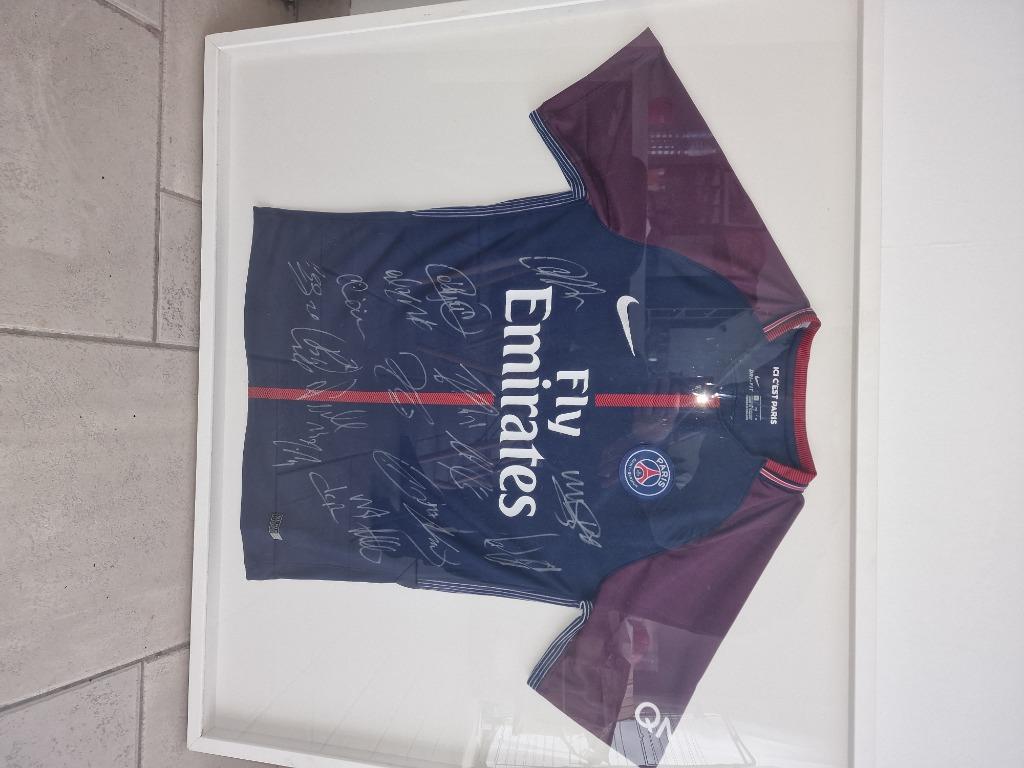 Maillot Psg signé par toute l équipe, Enlèvement ou Envoi, Neuf, Maillot