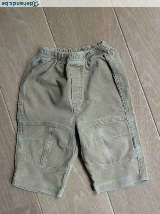 Broek beige veloers doggy 68, Gebruikt, Jongen, Broek