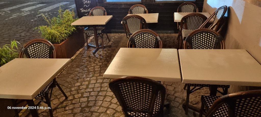 Horeca terras tafels, Zakelijke goederen, Horeca | Meubilair en Inrichting, Meubilair, Gebruikt, Ophalen