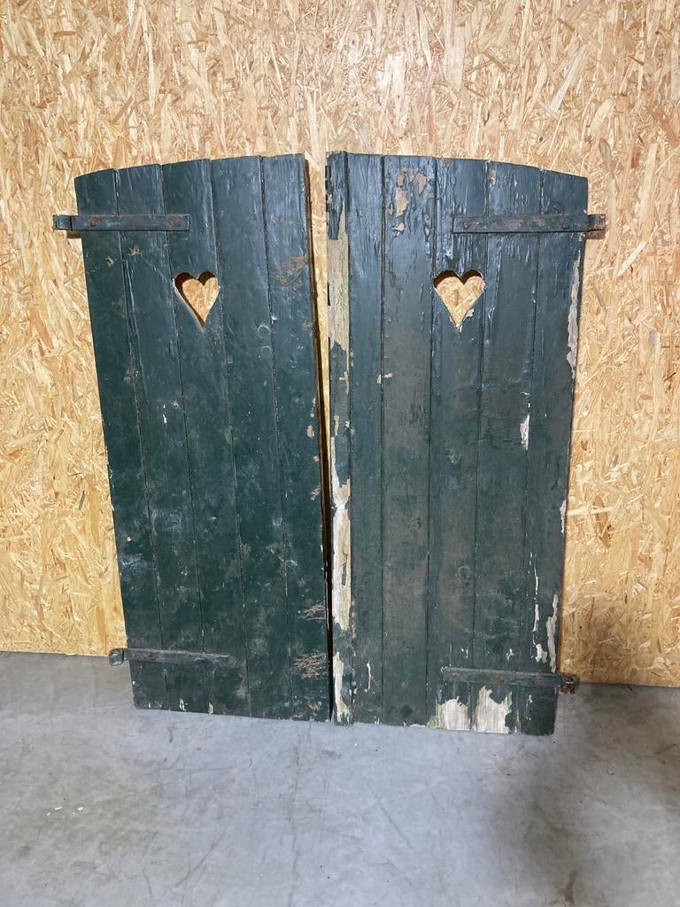 Oude Franse brocante luiken, Huis en Inrichting, Woonaccessoires | Kamerschermen, Ophalen, Gebruikt, X, X