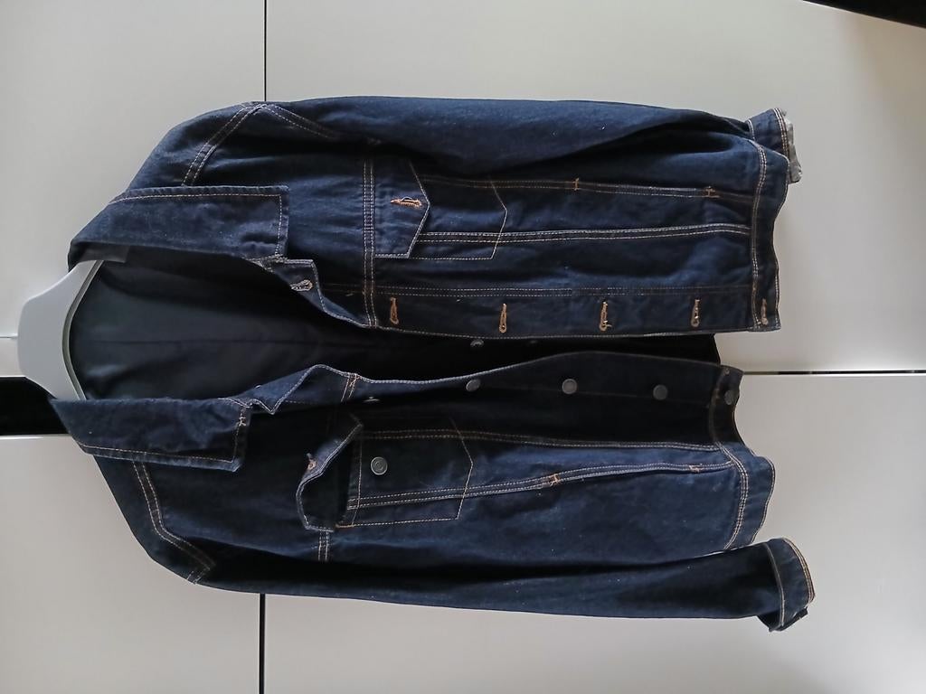 Jeansvest maat L, Kleding | Heren, Ophalen of Verzenden, Zo goed als nieuw, Maat 52/54 (L)
