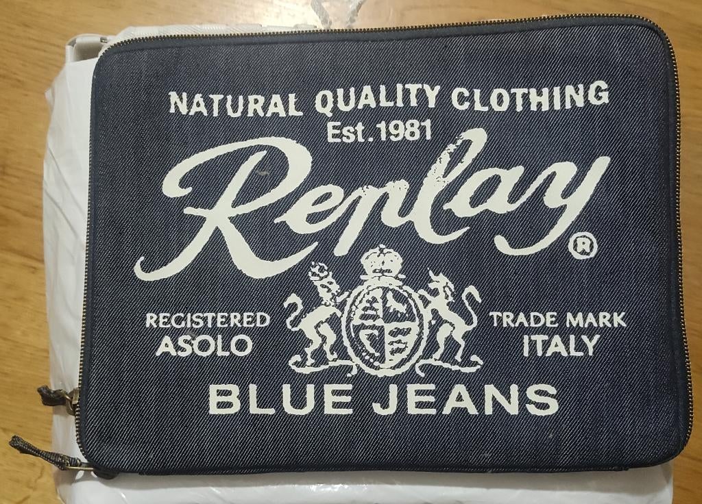 REPLAY Senin jeans 10" tablethoes, Computers en Software, Tablet-hoezen, Nieuw, Bescherming voor- en achterkant, Ophalen, 10 inch