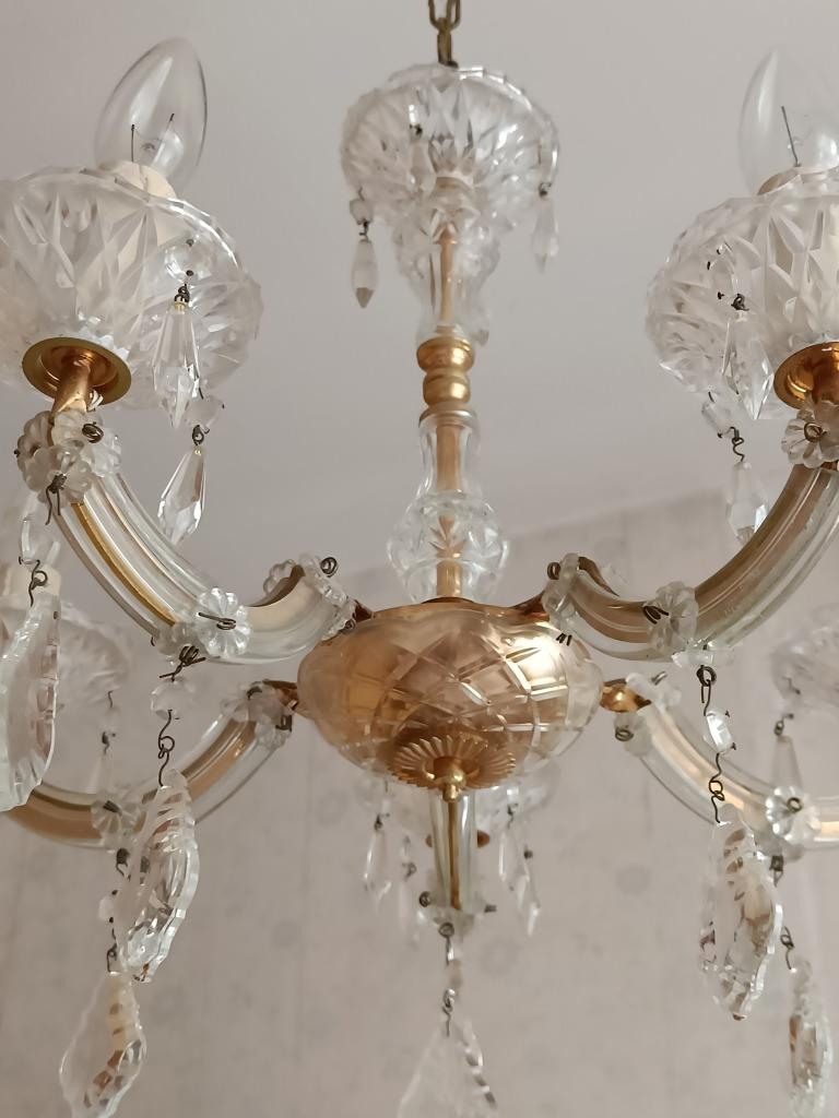 Kroonluchter "Maria Theresia" luster, Huis en Inrichting, Ophalen, Glas
