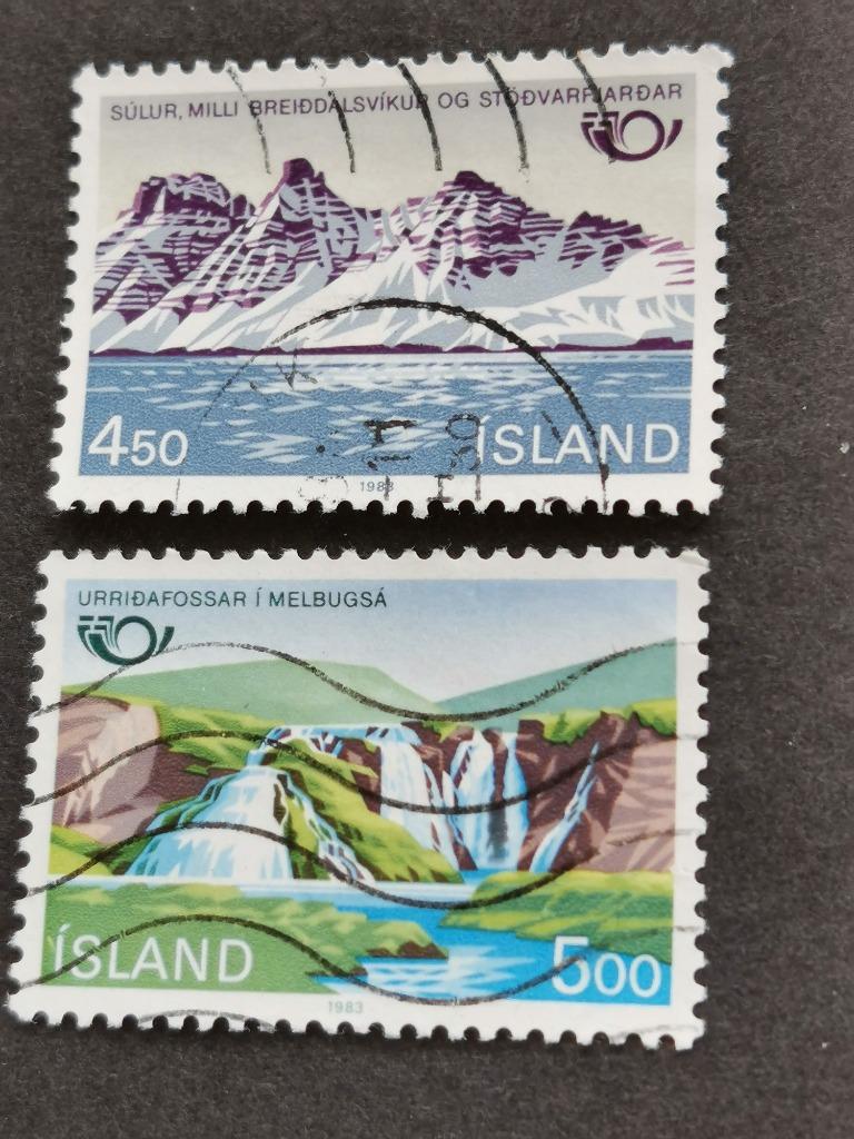 Ijsland 1983 - Norden - toerisme - waterval,  bergen, Postzegels en Munten, Postzegels | Europa | Scandinavië, Ophalen of Verzenden